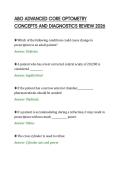 ABO ADVANCED CORE OPTOMETRY &NewLine;CONCEPTS AND DIAGNOSTICS REVIEW 2026 