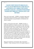 CS6250 COMPUTER NETWORKS EXAM 1&NewLine;ACTUAL EXAM PREP&sol;STUDY GUIDE 2026 ALL&NewLine;QUESTIONS AND CORRECT DETAILED&NewLine;ANSWERS ALREADY A GRADED WITH EXPERT&NewLine;FEEDBACK&vert;CURRENTLY TESTING &vert;NEW AND&NewLine;REVISED