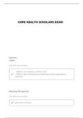 COPE HEALTH SCHOLAR WRITTEN EXAM QUESTIONS AND VERIFIED ANSWERS