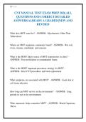 CNT MANUAL TEST EXAM PREP 2026 ALL&NewLine;QUESTIONS AND CORRECT DETAILED&NewLine;ANSWERS ALREADY A GRADED &vert;NEW AND&NewLine;REVISED
