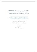 WGU D450 COMMUNITY HEALTH HESI &vert; 2025 LATEST UPDATE &vert; QUESTIONS AND ANSWERS &vert; 100&percnt; CORRECT