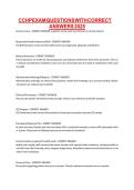 CCHP EXAM QUESTIONS WITH CORRECT ANSWERS 2026