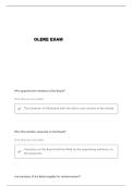 OLERE OKLAHOMA STATE BOARD OF BEHAVIORAL HEALTH ENABLING STATUTE QUESTIONS AND VERIFIED ANSWERS