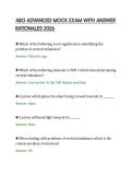 ABO ADVANCED MOCK EXAM WITH ANSWER &NewLine;RATIONALES 2026 