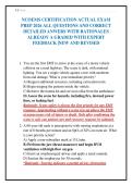 NCOEMS CERTIFICATION ACTUAL EXAM&NewLine;PREP 2026 ALL QUESTIONS AND CORRECT&NewLine;DETAILED ANWERS WITH RATIONALES&NewLine;ALREADY A GRADED WITH EXPERT&NewLine;FEEDBACK &vert;NEW AND REVISED