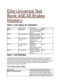 2026&sol;2027 Elite ASE A5 Brakes Certification Test Bank &vert; 20&plus; Q&A with Distractor Analysis & Diagnostics