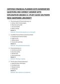 CERTIFIED FINANCIAL PLANNER &lpar;CFP&rpar; EXAMINATION &NewLine;QUESTIONS AND CORRECT ANSWER WITH &NewLine;EXPLANATION GRADED A&plus; STUDY GUIDE