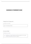 CANADIAN CITIZENSHIP QUESTIONS AND VERIFIED ANSWERS