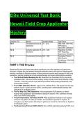 2026&sol;2027 S-Tier Elite Hawaii Pesticide Applicator Test Bank &vert; 40&plus; Q&A with Mentor Analysis &vert; Category 1 & 1A Mastery