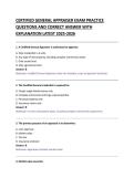 CERTIFIED GENERAL APPRAISER EXAM PRACTICE &NewLine;QUESTIONS AND CORRECT ANSWER WITH &NewLine;EXPLANATION LATEST 2025-2026 
