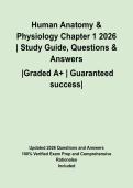 Human Anatomy & Physiology Chapter 1 2026 &vert; Study Guide&comma; Questions & Answers