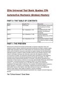 2026&sol;2027 Elite Quebec CPA Automotive Mechanic &lpar;Brakes&rpar; Mastery Test Bank &vert; 20&plus; Premium SAAQ Exam Scenarios & Answers