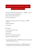 LSVT &lpar;Lee Silverman Voice Therapy&rpar; LOUD &NewLine;Actual Exam Study Questions with Verified &NewLine;Answers &vert; Latest Edition 