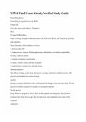 N5334 Final Exam Already Verified Study Guide