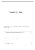 TRUCK DRIVING QUESTIONS AND VERIFIED ANSWERS
