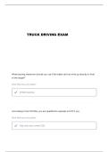 TRUCK DRIVING CHAPTERS 1-7 QUESTIONS AND VERIFIED ANSWERS