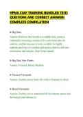 HFMA CSAF TRAINING BUNDLED TESTS&NewLine;QUESTIONS AND CORRECT ANSWERS&NewLine;COMPLETE COMPILATION