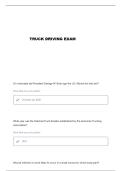 STATE TRUCK DRIVING CHAMPIONSHIP SAMPLE QUESTIONS AND VERIFIED ANSWERS