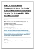 Connecticut Limited Electrical &NewLine;Contractor &lpar;E-3&rpar; Exam Questions And &NewLine;Correct Answers &lpar;Verified Answers&rpar; Plus &NewLine;Rationales 2026 Q&A &vert; Instant &NewLine;Download Pdf 