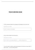 TRUCK DRIVING CHAPTERS 8-15 QUESTIONS AND VERIFIED ANSWERS