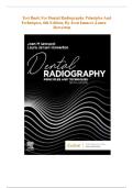 TEST BANK for Dental Radiography&colon; Principles and Techniques 6th Edition by Iannucci &vert; Complete Chapters 1&ndash;35 &vert; Verified Answers & Rationales &vert; Dental Hygiene Exam Prep &vert; A&plus; Grade