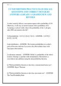 CS 7638 MIDTERM PRACTICE EXAM 2026 ALL&NewLine;QUESTIONS AND CORRECT DETAILED&NewLine;ANSWERS ALREADY A GRADED &vert;NEW AND&NewLine;REVISED
