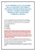 NU 671 MIDTERM ACTUAL EXAM PREP&NewLine;2026 ALL QUESTIONS AND CORRECT&NewLine;DETAILED ANSWERS WITH RATIONALES&NewLine;ALREADY A GRADED WITH EXPERT&NewLine;FEEDBACK &vert;NEW AND REVISED&vert;&NewLine;CURRENTLY TESTING