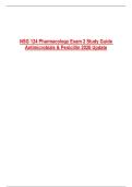 NSG 124 Pharmacology Exam 2 Study Guide Antimicrobials & Penicillin 2026 Update