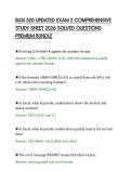 BUSI 520 UPDATED EXAM 2 COMPREHENSIVE&NewLine;STUDY SHEET 2026 SOLVED QUESTIONS&NewLine;PREMIUM BUNDLE&NewLine;