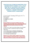 NUR 5354 EXAM 2 EVIDENCE-BASED PRACTICE&NewLine;AND RESEARCH IN NURSING ACTUAL EXAM&NewLine;PREP 2026 ALL QUESTIONS AND CORRECT&NewLine;DETAILED ANSWERS WITH RATIONALES&NewLine;ALREADY A GRADED WITH EXPERT&NewLine;FEEDBACK &vert;NEW AND REVISED&NewLine;