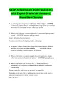 CLCP Actual Exam Study Questions &NewLine;with Expert Graded A&plus; Answers &vert; &NewLine;Brand New Version 