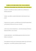 FLORIDA STATE FIRE INSTRUCTOR 3  EXAM &vert;COMPLETE QUESTIONS WITH EXPERT SOLUTIONS&vert; 2026 LATEST UPDATED&vert; A&plus;