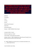 REFORMER INSTRUCTOR TEST OUT - BALANCED BODY EXAM NEWEST 2026-2027 ACTUAL EXAM COMPLETE 250 QUESTIONS AND CORRECT DETAILED ANSWERS