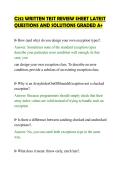 C212 WRITTEN TEST REVIEW SHEET LATEST&NewLine;QUESTIONS AND SOLUTIONS GRADED A&plus;