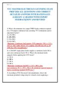 NYC MASTER ELECTRICIAN LICENSING EXAM&NewLine;PREP 2026 ALL QUESTIONS AND CORRECT&NewLine;DETAILED ANSWERS WITH RATIONALES&NewLine;ALREADY A GRADED WITH EXPERT&NewLine;FEEDBACK&vert;NEW AND REVISED