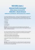 NUR 6001 Exam 1&colon; Advanced Health Assessment 2026&sol;2027 &vert; Newly Released &vert; Verified Q&A with Rationales &vert; WPU &vert; ACTUAL EXAM&vert; Guaranteed Pass - A&plus; Graded&NewLine;&NewLine;