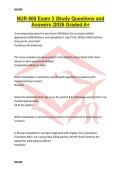 NUR 600 Exam 3 &vert;Study Questions and Answers &vert;2026 Graded A&plus;