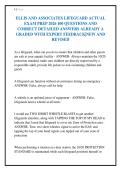 ELLIS AND ASSOCIATES LIFEGUARD ACTUAL&NewLine;EXAM PREP 2026 100 QUESTIONS AND&NewLine;CORRECT DETAILED ANSWERS ALREADY A&NewLine;GRADED WITH EXPERT FEEDBACK&vert;NEW AND&NewLine;REVISED