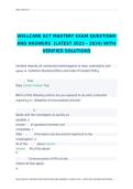 WELLCARE ACT MASTERY EXAM QUESTIONS AND ANSWERS  &lpar;LATEST 2023  2024&rpar; WITH VERIFIED SOLUTIONS