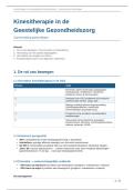 Samenvatting Kinesitherapie GGZ &vert; KU Leuven &vert; 2025&sol;26