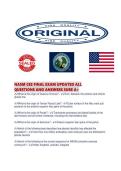 NASM CES FINAL EXAM UPDATED ALL QUESTIONS AND ANSWERS SURE