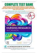 Complete Test Bank for LoBiondo-Wood and Haber's Nursing Research in Canada&comma; 5th Edition &vert; All Chapters &vert; 100&percnt; Verified Answers