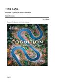 TEST BANK&lowbar;&lowbar;Cognition&colon; Exploring the Science of the Mind 9th Edition by Daniel Reisberg &comma; ISBN&colon; 9781324114789 &vert;Chapters 1-15 &lpar;Questions with Verified Solutions&rpar;&vert; Guide A&plus;