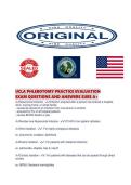 UCLA PHLEBOTOMY PRACTICE EVALUATION EXAM QUESTIONS AND ANSWERS SURE