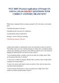 WGU D685 &lpar;Practical Applications of Prompt&rpar; OA AND PA &vert; EXAM 2026&sol;2027 QUESTIONS WITH CORRECT ANSWERS &vert; BRAND NEW