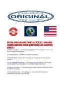 POLICE OFFICER SELECTION TEST P&period;O&period;S&period;T&period; UPDATED&NewLine;COMPREHENSIVE EXAM QUESTIONS AND ANSWERS&NewLine;SURE A&plus;