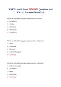 WSET Level 1 Exam 2026&sol;2027 Questions And Correct Answers Graded A&plus;