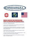 MEDICAL ASSISTANT CMA UPDATED EXAMS SCRIPT ALL QUESTIONS AND ANSWERS SURE A&period;pdf