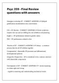 Psyc 359 - Final Review questions with answers&period;