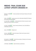 NBDHE  FINAL EXAM 2026 &NewLine;LATEST UPDATE GRADED A&plus; &NewLine;Beneficence - ANSWER     